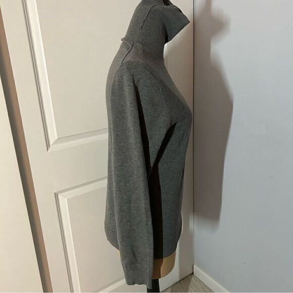 Guess Gray Long Sleeve Turtleneck Shirt - Picture 4 of 7